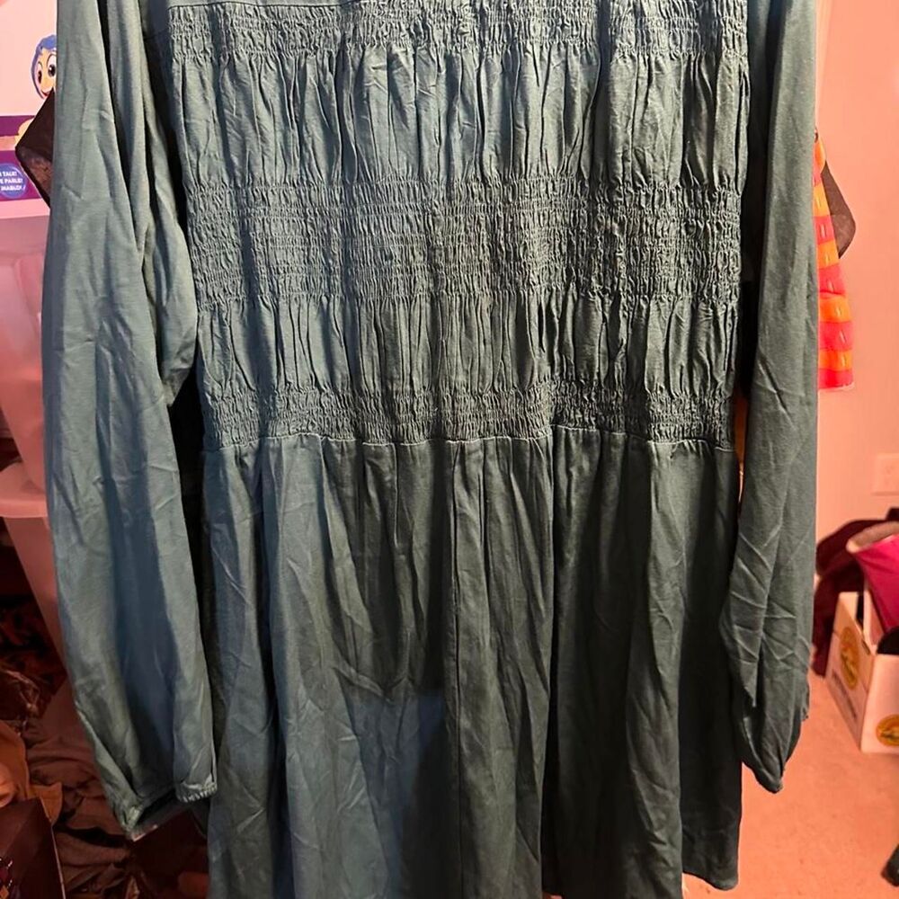 Torrid Women's Blue and Green Blouse